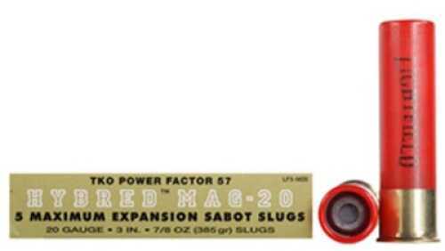 20 Gauge 5 Rounds Ammunition Lightfield Ammo 3" 7/8 oz Sabot Slug #Slug